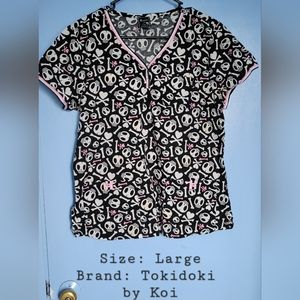 Tokidoki by Koi scrub top: Large/Black